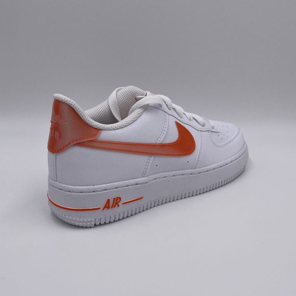 Nike Air Force 1 White / Orange Womens Shoes - Picture 8 of 8